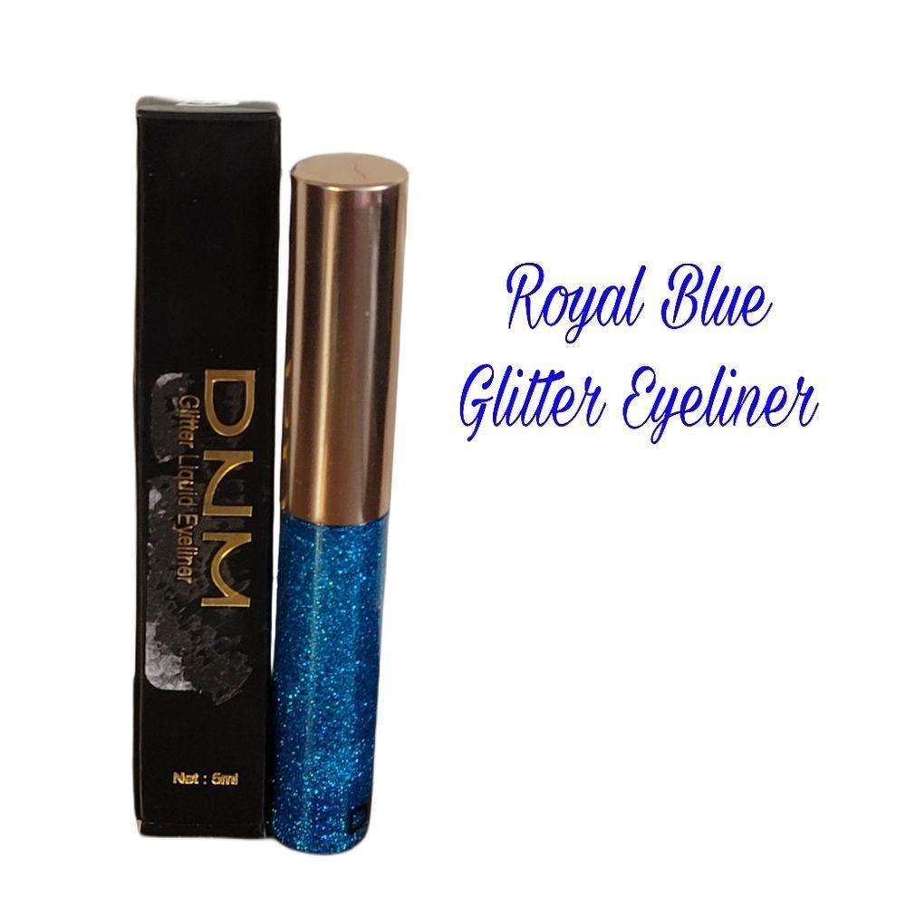 Waterproof glitter metallic eyeliner royal blue - Picture 2 of 4
